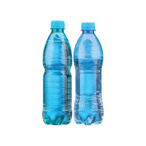 Three bottles of mineral water